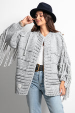 Fobya - Cardigan Chunky knit (Grey)