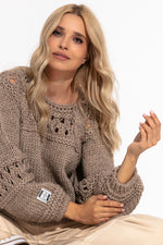 Fobya - Chunky knit genser (Mocca)