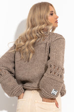 Fobya - Chunky knit genser (Mocca)
