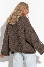 Fobya - Chunky knit genser (MOCCA)