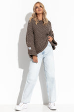 Fobya - Chunky knit genser (MOCCA)