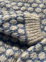 Mdc Anna strikkegenser (beige og royal)