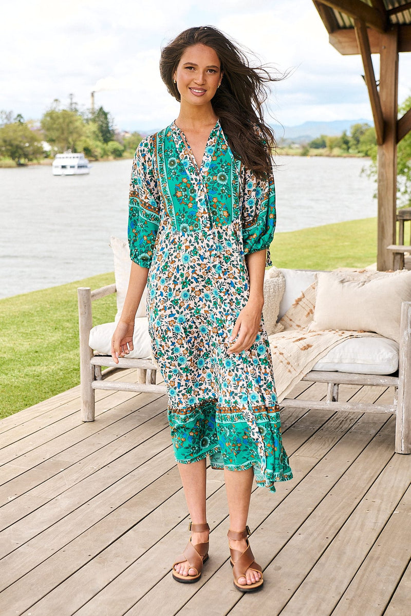 Jaase - Belowed print Ria dress