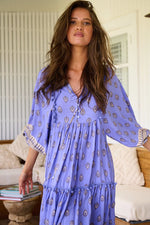 Jaase - Jacaranda print Palace dress