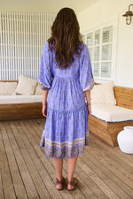 Jaase - Jacaranda print Palace dress