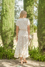 Jaase - Lemon Myrtle print remy maxi dress